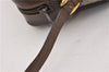 Authentic GUCCI Web Sherry Line Shoulder Bag GG PVC Leather Brown Junk 2063G