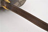 Authentic GUCCI Web Sherry Line Shoulder Bag GG PVC Leather Brown Junk 2063G