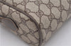 Authentic GUCCI Web Sherry Line Shoulder Bag GG PVC Leather Brown Junk 2063G