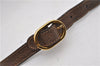 Authentic GUCCI Web Sherry Line Shoulder Bag GG PVC Leather Brown Junk 2063G