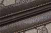 Authentic GUCCI Web Sherry Line Shoulder Bag GG PVC Leather Brown Junk 2063G