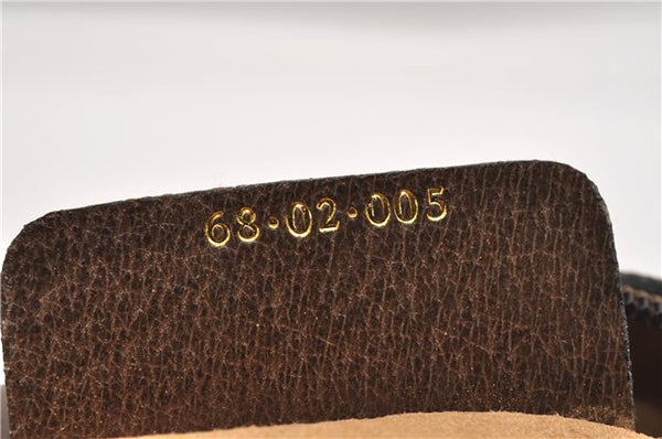 Authentic GUCCI Web Sherry Line Shoulder Bag GG PVC Leather Brown Junk 2063G