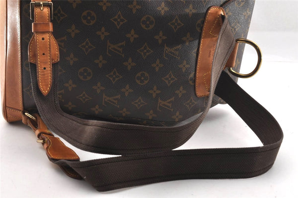 Authentic Louis Vuitton Monogram Montsouris GM Backpack M51135 LV 2063I