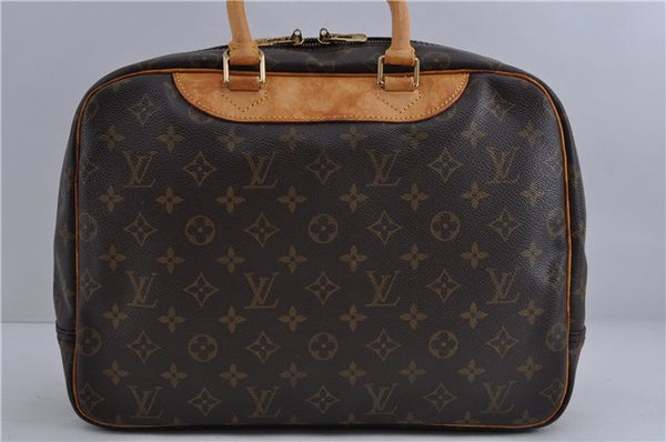 Authentic Louis Vuitton Monogram Deauville Hand Bag M47270 LV 2064D