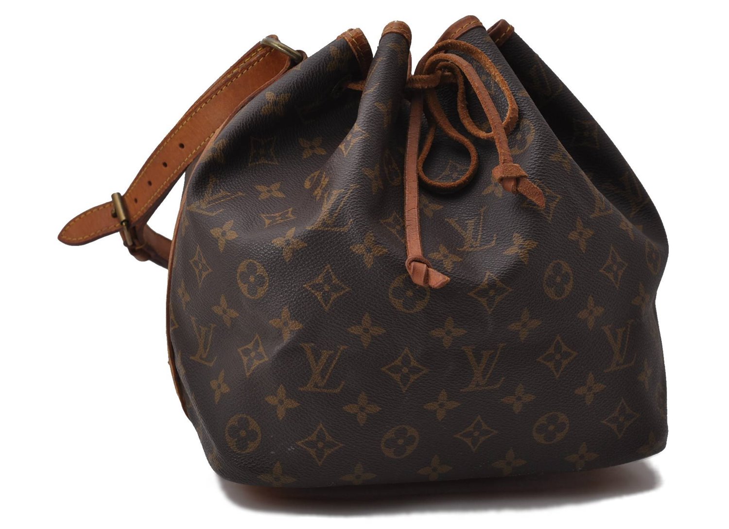 Authentic Louis Vuitton Monogram Petit Noe Shoulder Bag M42226 LV 2066D