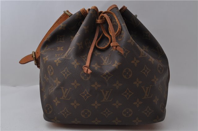 Authentic Louis Vuitton Monogram Petit Noe Shoulder Bag M42226 LV 2066D