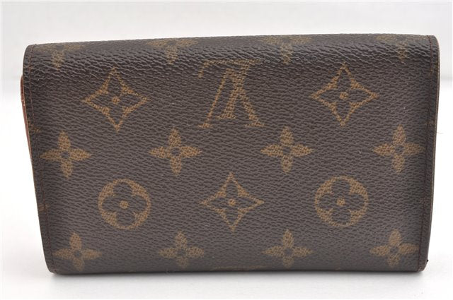 Auth Louis Vuitton Monogram Porte Monnaie Billets Tresor Wallet M61730 LV 2066G