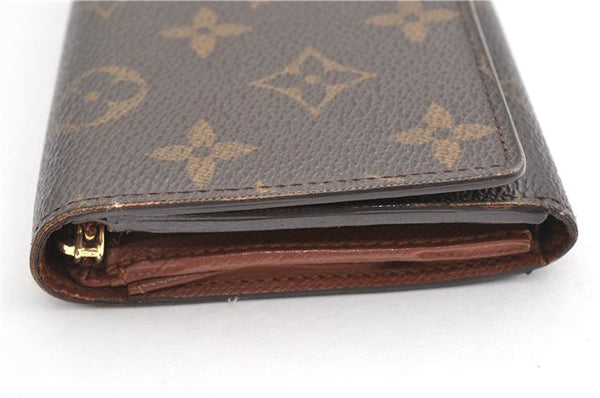 Auth Louis Vuitton Monogram Porte Monnaie Billets Tresor Wallet M61730 LV 2066G