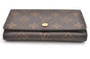 Auth Louis Vuitton Monogram Porte Monnaie Billets Tresor Wallet M61730 LV 2066G