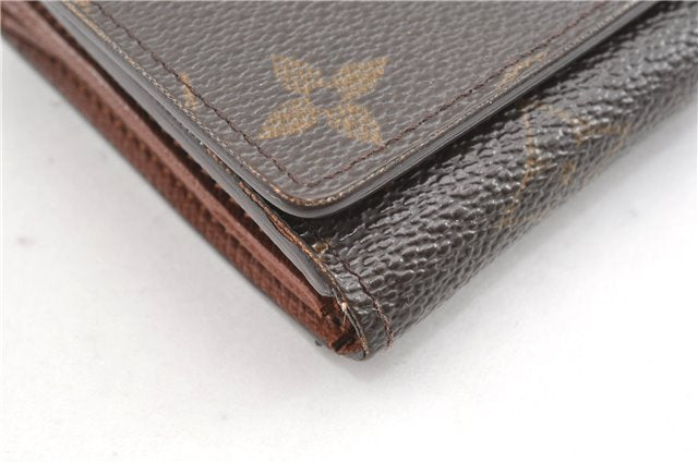 Auth Louis Vuitton Monogram Porte Monnaie Billets Tresor Wallet M61730 LV 2066G