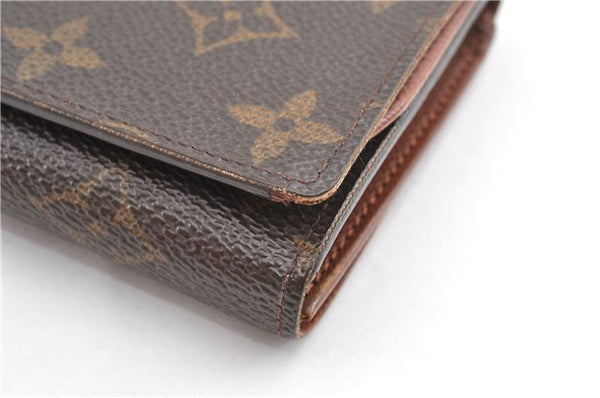 Auth Louis Vuitton Monogram Porte Monnaie Billets Tresor Wallet M61730 LV 2066G