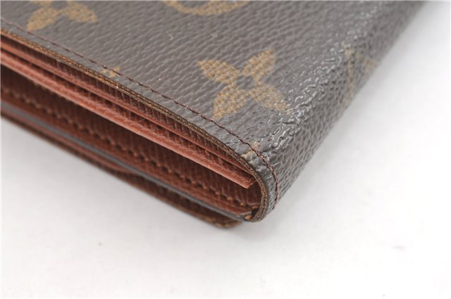 Auth Louis Vuitton Monogram Porte Monnaie Billets Tresor Wallet M61730 LV 2066G