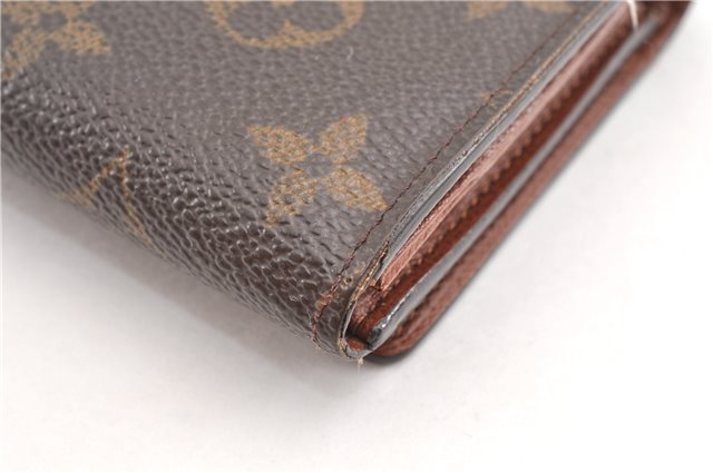 Auth Louis Vuitton Monogram Porte Monnaie Billets Tresor Wallet M61730 LV 2066G