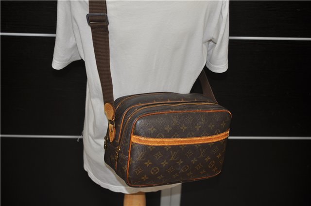 Auth Louis Vuitton Monogram Reporter PM Shoulder Cross Body Bag M45254 LV 2067D