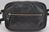 Authentic GUCCI Guccissima GG Leather Shoulder Cross Body Bag 201447 Black 2067I