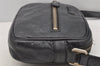 Authentic GUCCI Guccissima GG Leather Shoulder Cross Body Bag 201447 Black 2067I