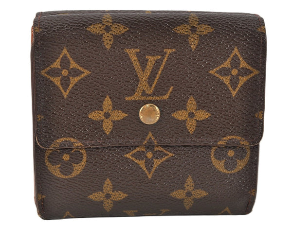 Authentic Louis Vuitton Monogram M61652 Porte Monnaie Billet Carte Credit 2068G