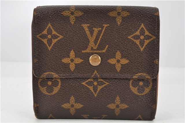 Authentic Louis Vuitton Monogram M61652 Porte Monnaie Billet Carte Credit 2068G