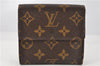 Authentic Louis Vuitton Monogram M61652 Porte Monnaie Billet Carte Credit 2068G