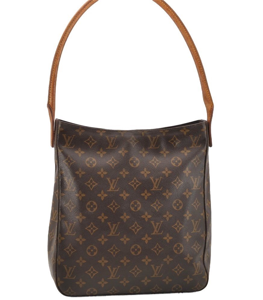Authentic Louis Vuitton Monogram Looping GM Shoulder Bag M51145 LV 2068I