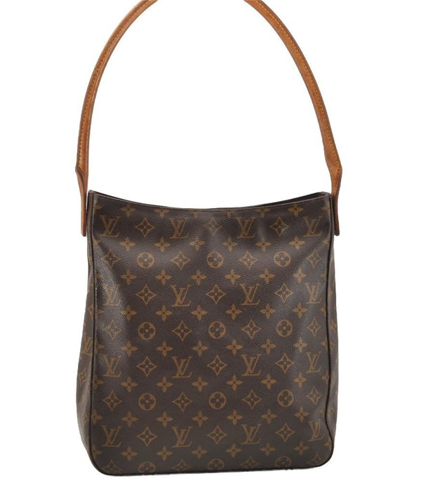 Authentic Louis Vuitton Monogram Looping GM Shoulder Bag M51145 LV 2068I