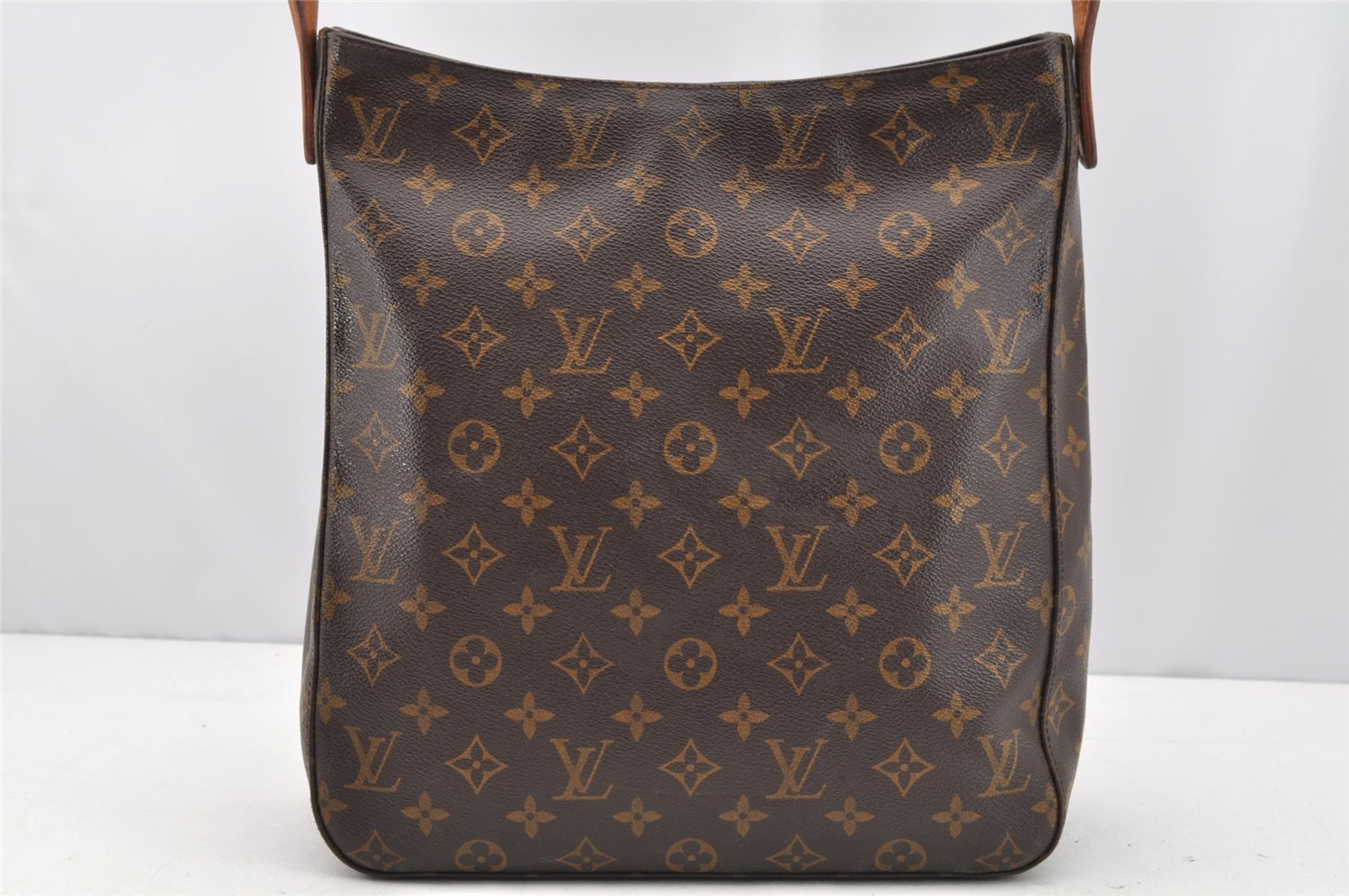 Authentic Louis Vuitton Monogram Looping GM Shoulder Bag M51145 LV 2068I