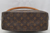 Authentic Louis Vuitton Monogram Looping GM Shoulder Bag M51145 LV 2068I