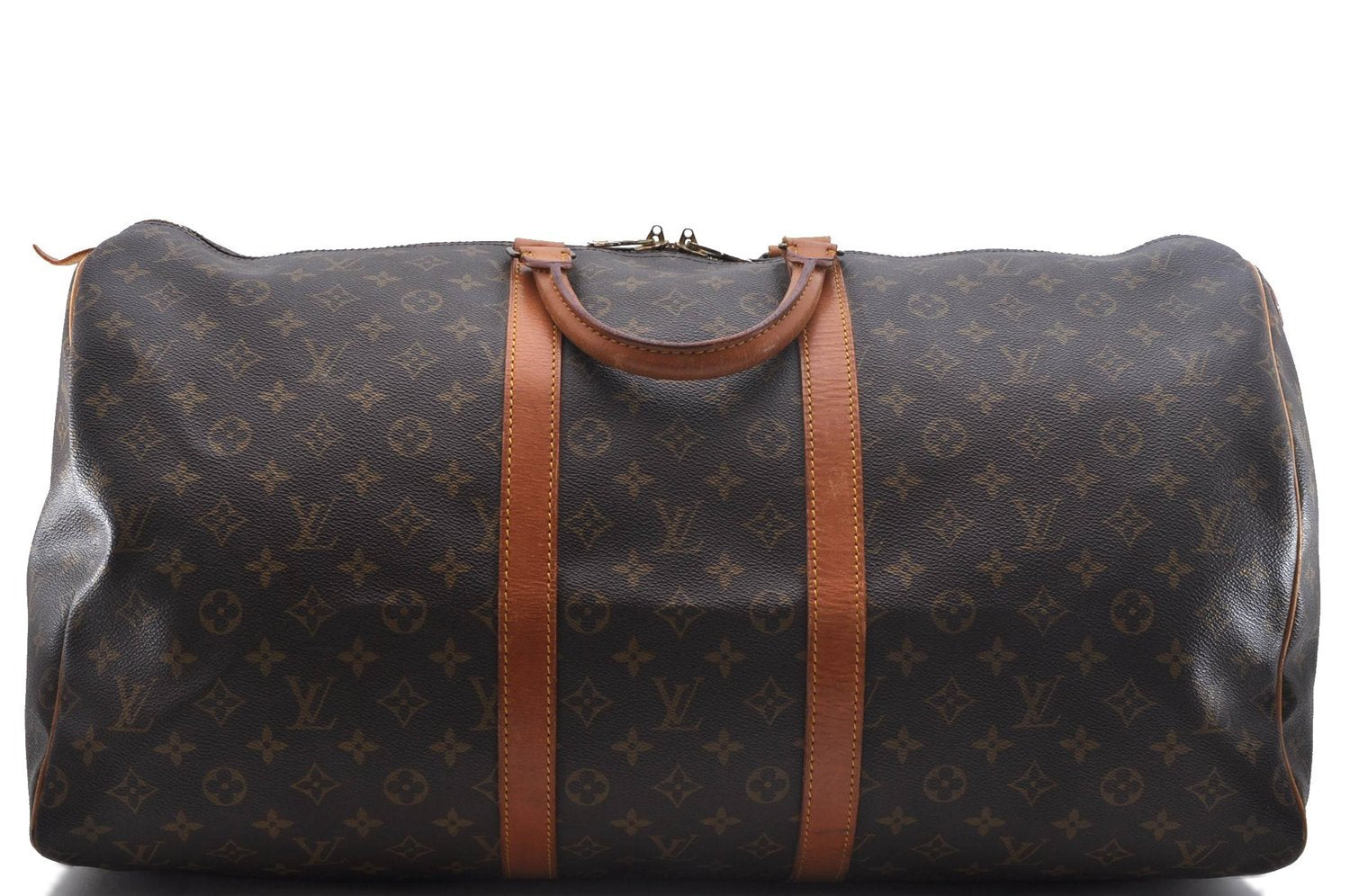 Authentic Louis Vuitton Monogram Keepall 55 Boston Bag M41424 LV 2069D