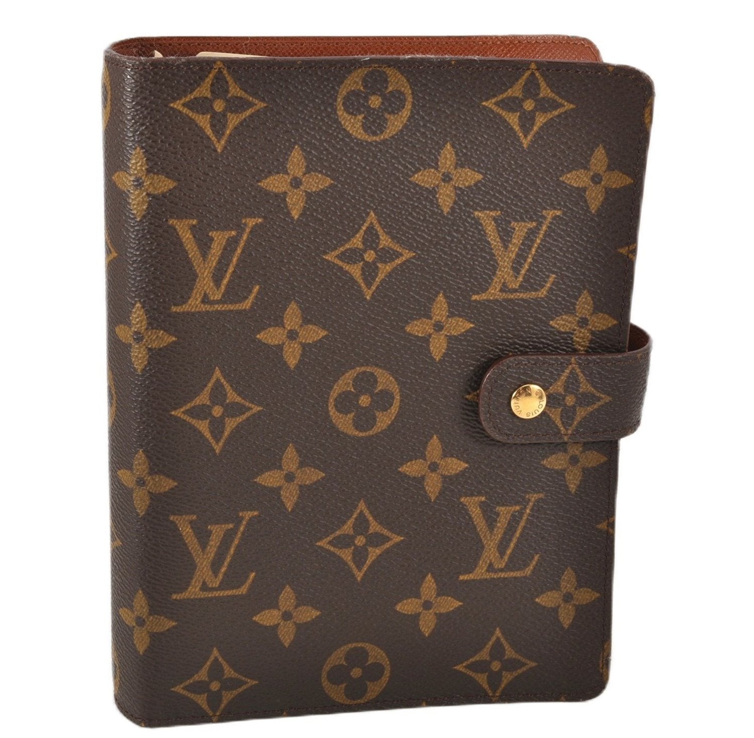 Authentic Louis Vuitton Monogram Agenda MM Notebook Cover R20004 LV 2069G