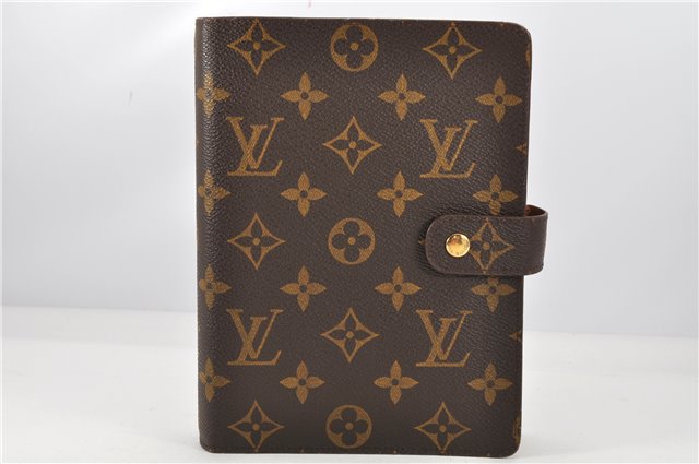 Authentic Louis Vuitton Monogram Agenda MM Notebook Cover R20004 LV 2069G