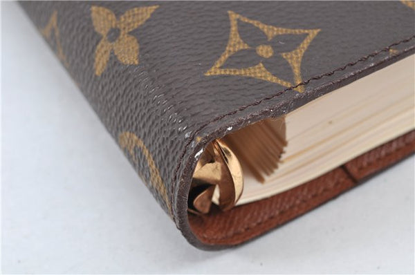 Authentic Louis Vuitton Monogram Agenda MM Notebook Cover R20004 LV 2069G