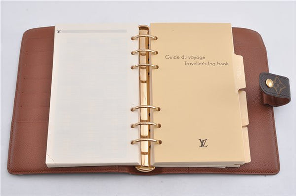 Authentic Louis Vuitton Monogram Agenda MM Notebook Cover R20004 LV 2069G