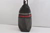 Authentic GUCCI Vintage Diamante Hand Tote Bag Nylon Leather 268112 Brown 2069I