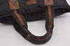 Authentic GUCCI Vintage Diamante Hand Tote Bag Nylon Leather 268112 Brown 2069I