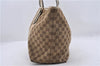 GUCCI Sherry Line Shoulder Tote Bag GG Canvas Leather 139260 Brown Ivory 2070D