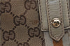 GUCCI Sherry Line Shoulder Tote Bag GG Canvas Leather 139260 Brown Ivory 2070D