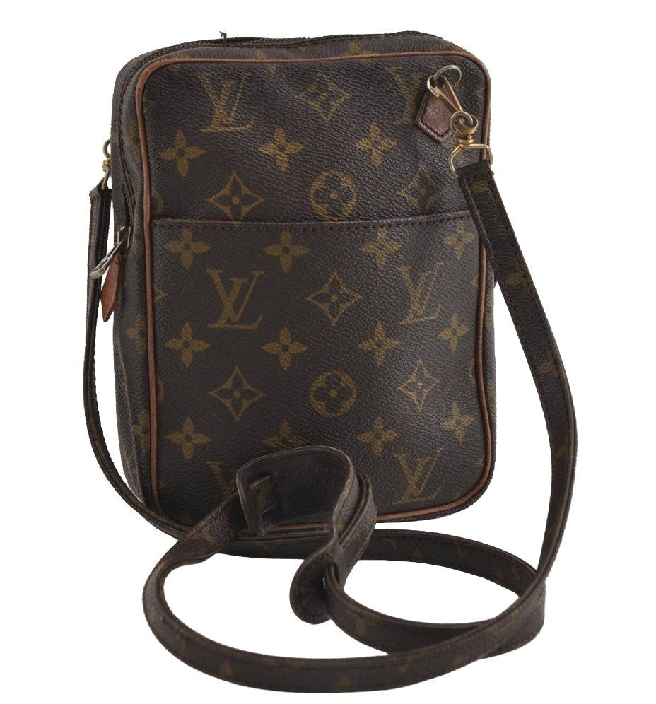 Authentic Louis Vuitton Monogram Danube Shoulder Cross Bag Old Model LV 2070I