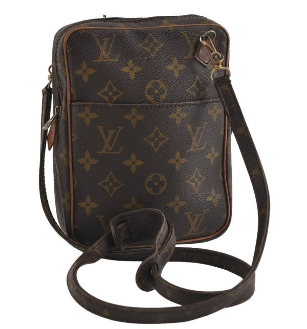 Authentic Louis Vuitton Monogram Danube Shoulder Cross Bag Old Model LV 2070I