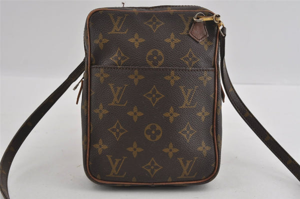 Authentic Louis Vuitton Monogram Danube Shoulder Cross Bag Old Model LV 2070I