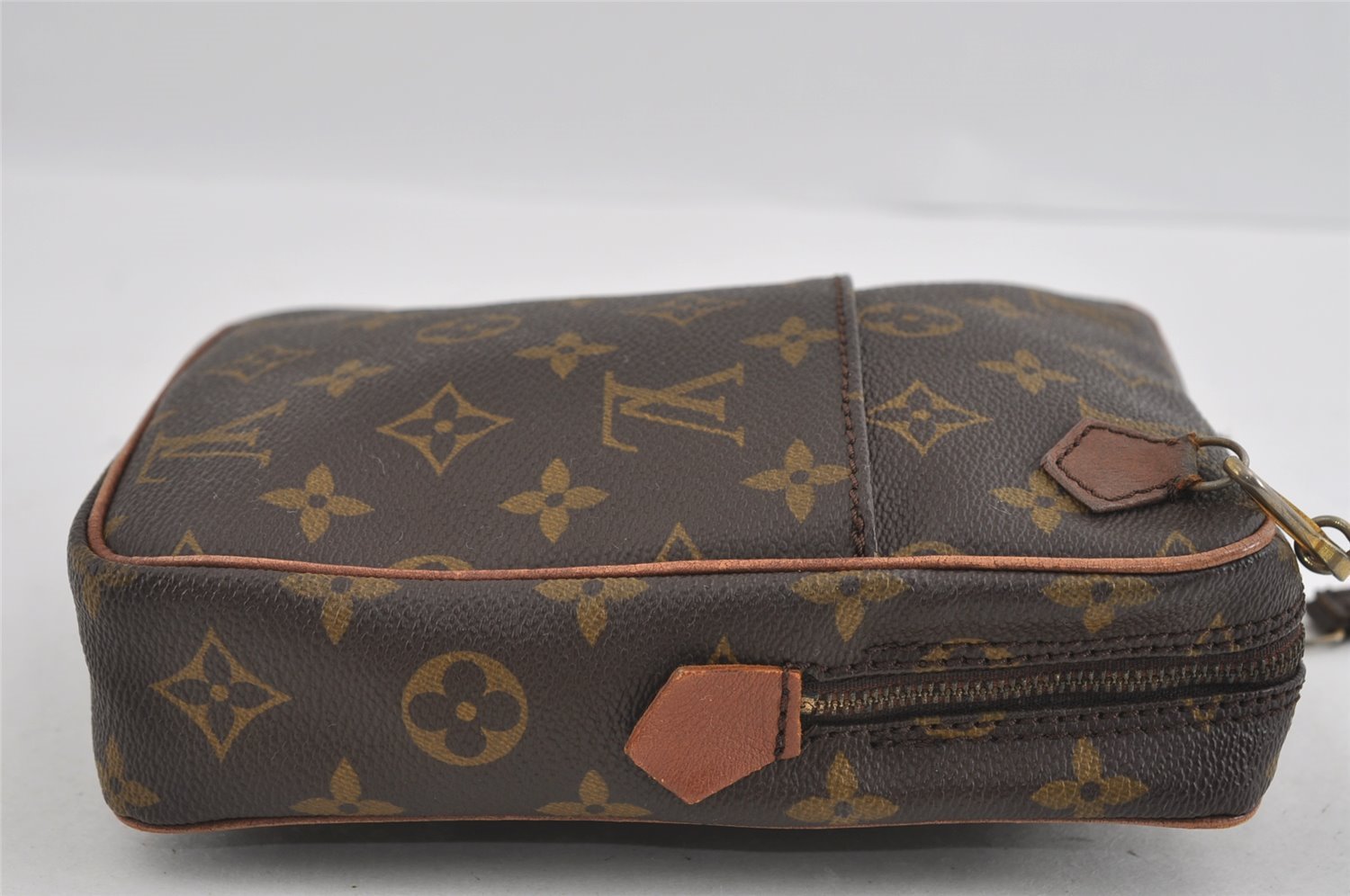 Authentic Louis Vuitton Monogram Danube Shoulder Cross Bag Old Model LV 2070I