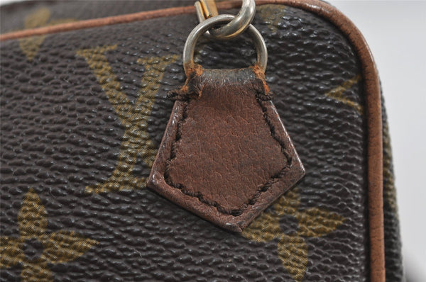 Authentic Louis Vuitton Monogram Danube Shoulder Cross Bag Old Model LV 2070I