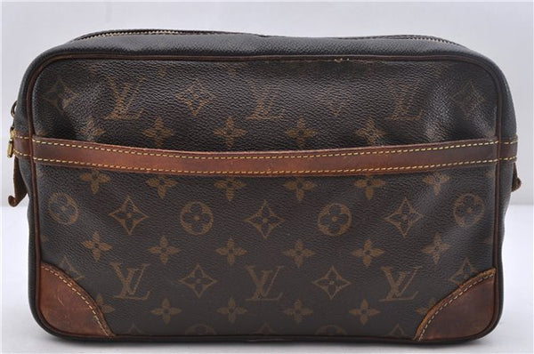 Authentic Louis Vuitton Monogram Compiegne 28 Clutch Hand Bag M51845 LV 2071D