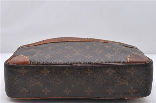 Authentic Louis Vuitton Monogram Compiegne 28 Clutch Hand Bag M51845 LV 2071D