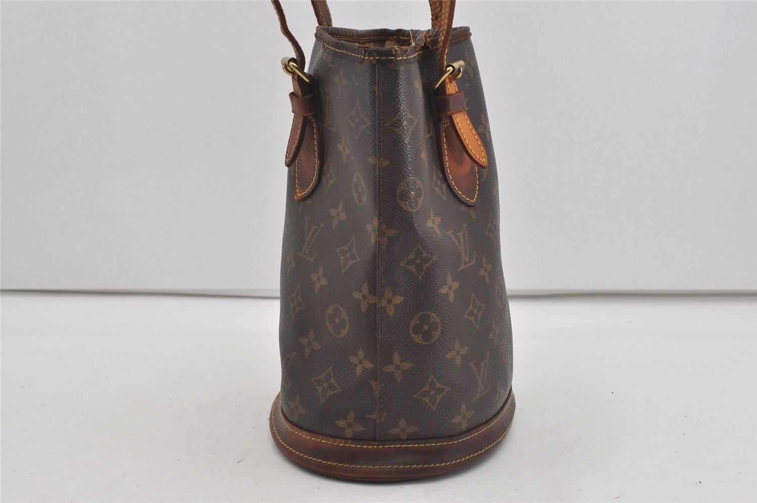 Authentic Louis Vuitton Monogram Bucket PM Shoulder Tote Bag M42238 LV 2072I
