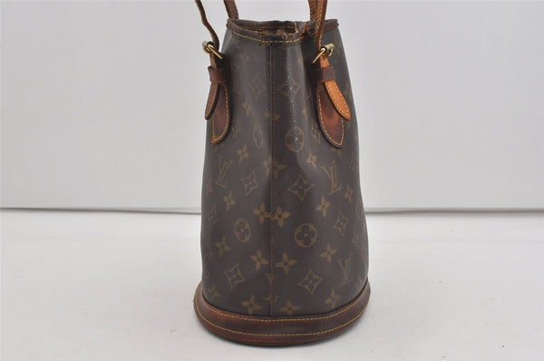 Authentic Louis Vuitton Monogram Bucket PM Shoulder Tote Bag M42238 LV 2072I