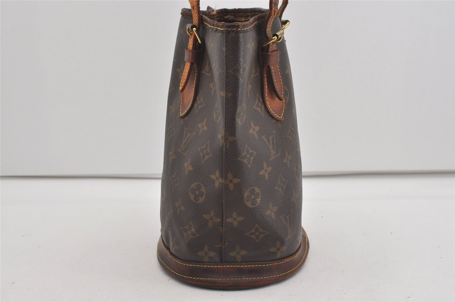 Authentic Louis Vuitton Monogram Bucket PM Shoulder Tote Bag M42238 LV 2072I