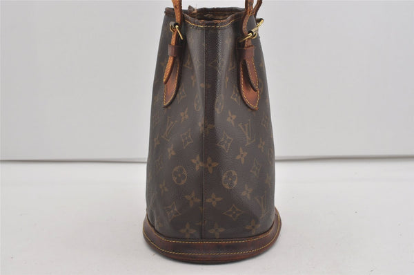 Authentic Louis Vuitton Monogram Bucket PM Shoulder Tote Bag M42238 LV 2072I