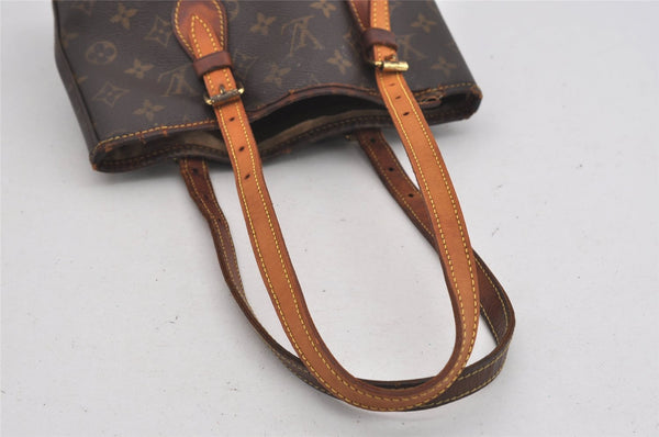 Authentic Louis Vuitton Monogram Bucket PM Shoulder Tote Bag M42238 LV 2072I