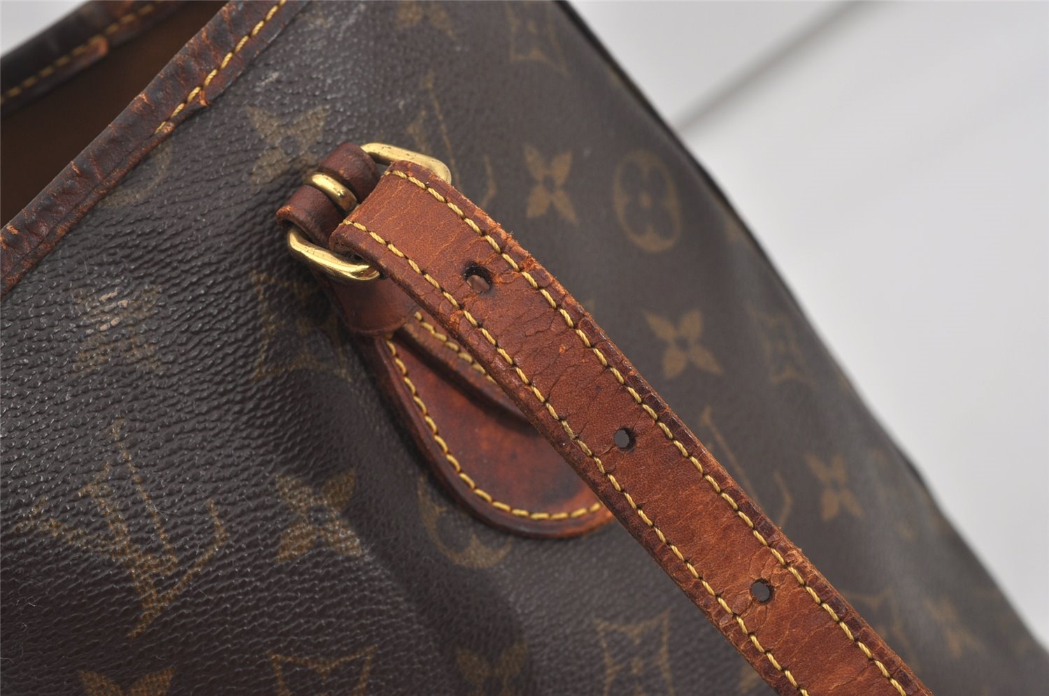 Authentic Louis Vuitton Monogram Bucket PM Shoulder Tote Bag M42238 LV 2072I