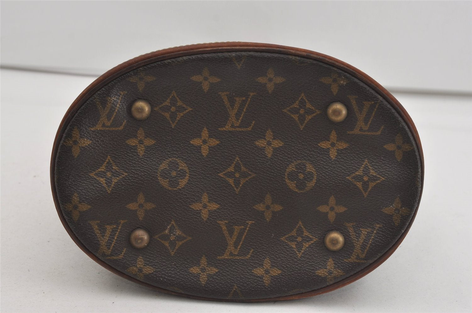 Authentic Louis Vuitton Monogram Bucket PM Shoulder Tote Bag M42238 LV 2072I